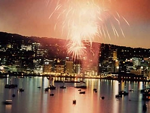 Fireworks Over Wellington Harbour
